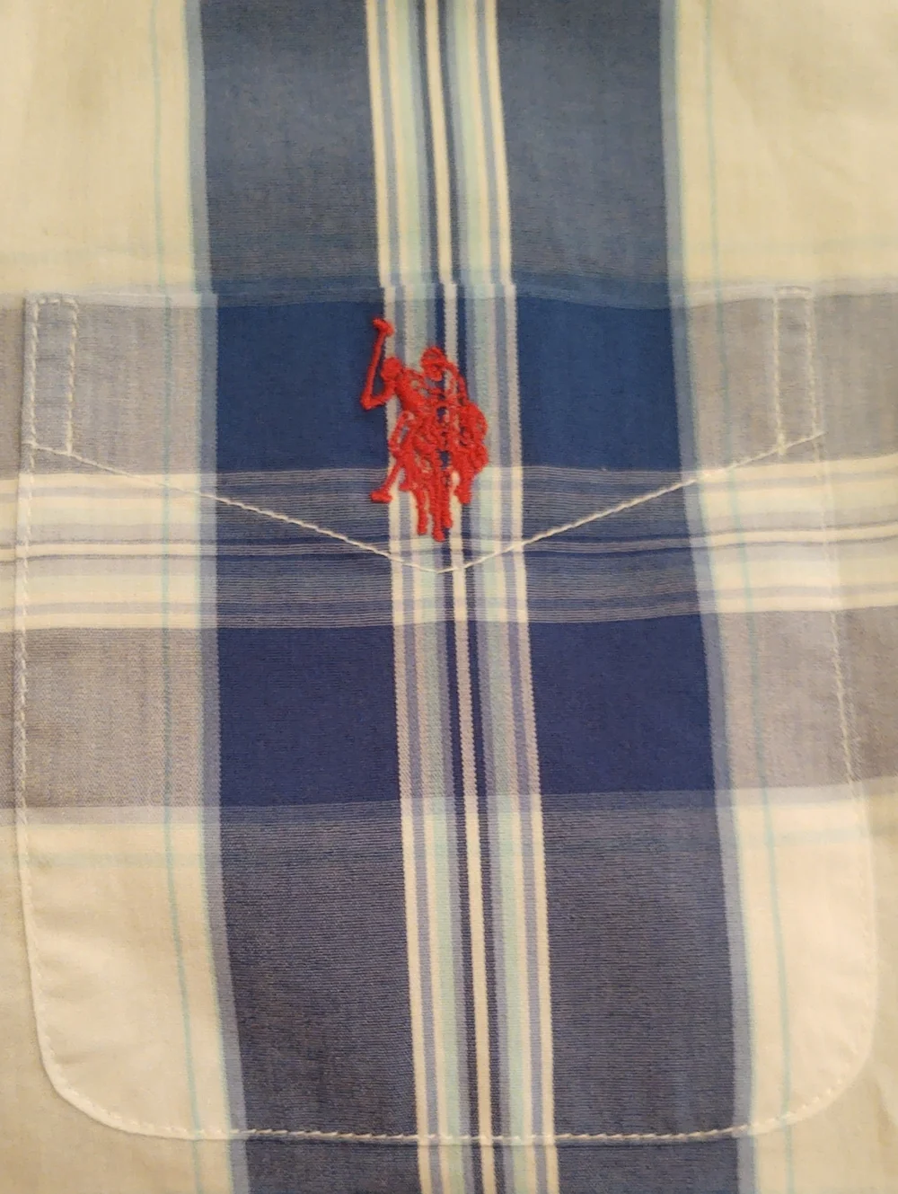 Bundle Of Boys U.S. Polo Assn. Polo And Plaid Button-Up Shirt Size XL/14-16